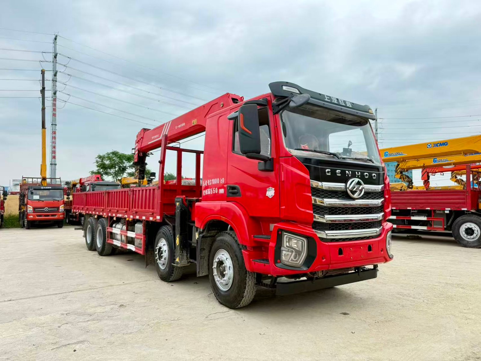 GENHOO КМУ 350л.с. кран:Palfinger 14 т. кран-манипулятор 8×4