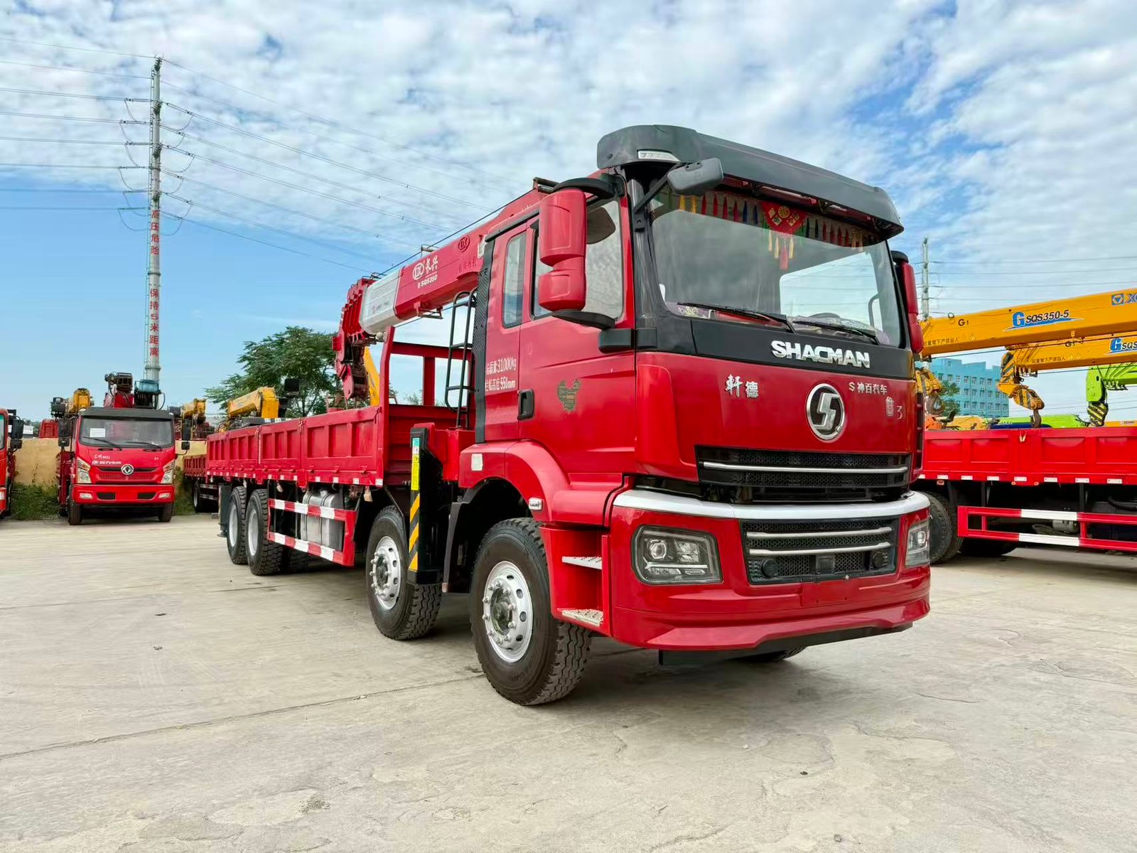 SHACMAN КМУ 350л.с. кран:CHANGXING 14 т. кран-манипулятор 8×4