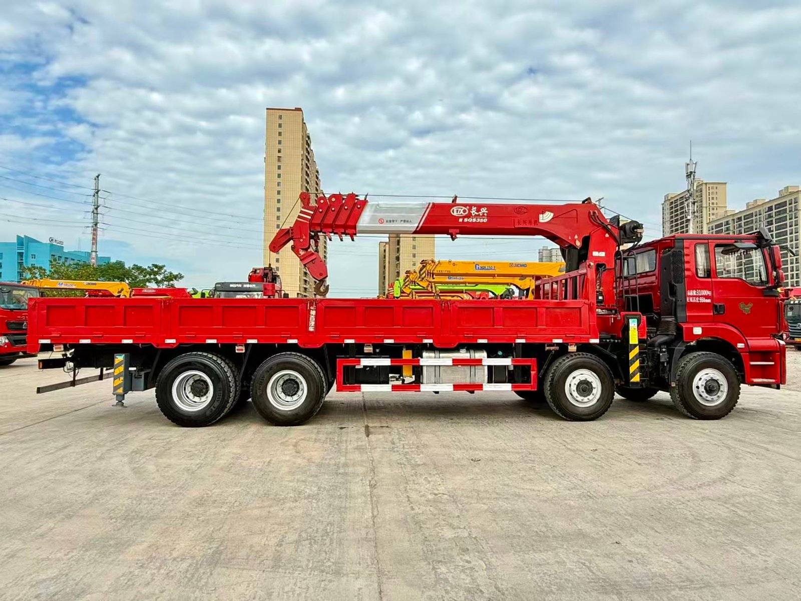 SHACMAN КМУ 350л.с. кран:CHANGXING 14 т. кран-манипулятор 8×4